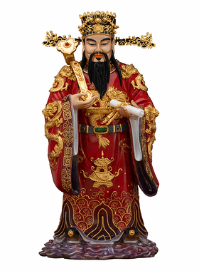 典藏黄铜热着色福禄寿三星神像福星禄星寿星贺寿居家供奉中式摆件