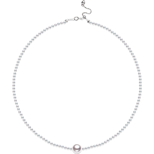 GiO珠宝 小米珠项链日本Akoya海水珍珠项链锁骨链choker手链