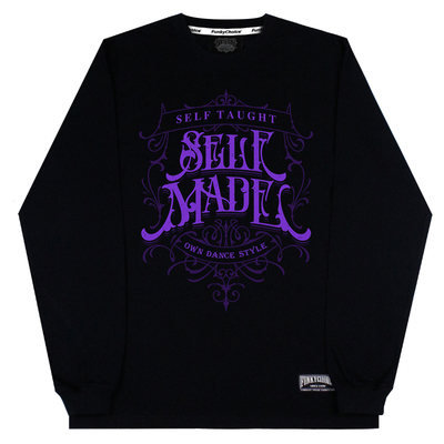 重磅纯棉涂鸦印花长袖T恤