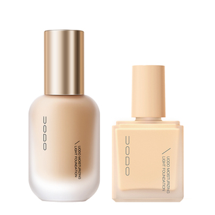 UODO粉底液+旅行装8ml遮瑕持久不脱妆干皮油皮水润不卡粉不易暗沉