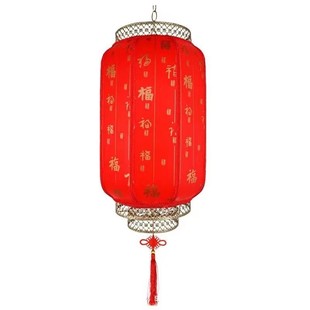 中仿古中式羊皮灯笼户外防水广告新年灯笼加厚庭院装饰灯笼