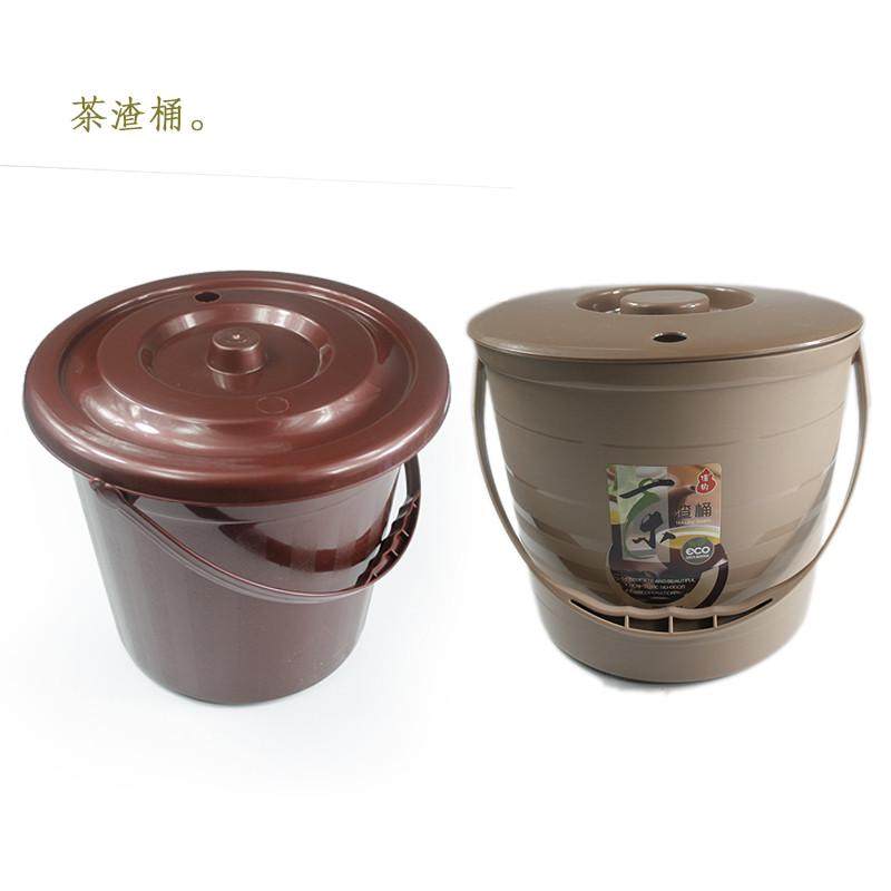 茶具配件茶桶茶渣桶茶过滤网水桶茶塑料水桶接茶盘水桶茶桌台下