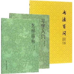 艺文志:书法入门基础知识全套3册 怎样临帖+习字入门+书法百问 学习书法初学者技法百科教材指导毛笔执笔运笔教程名碑帖临摹书籍