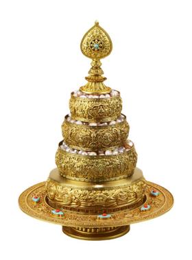 慧宝曼扎盘小号佛堂桌面摆件