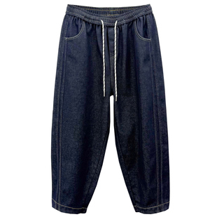 冬大码女裤240斤胖mm显瘦遮肉宽松保暖加厚加绒修容牛仔裤萝卜裤