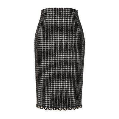 MOJO莫佐2023秋冬季半身裙高级感小香风包臀黑色半身裙女装套装