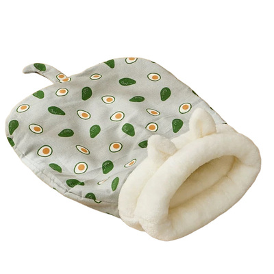 猫窝睡袋冬季加绒加厚防风保暖