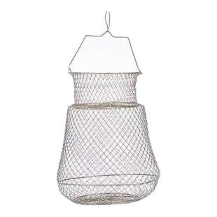 折叠钢丝鱼护鱼篓网兜渔护渔网装鱼金属不锈钢铁丝鱼笼编织鱼户