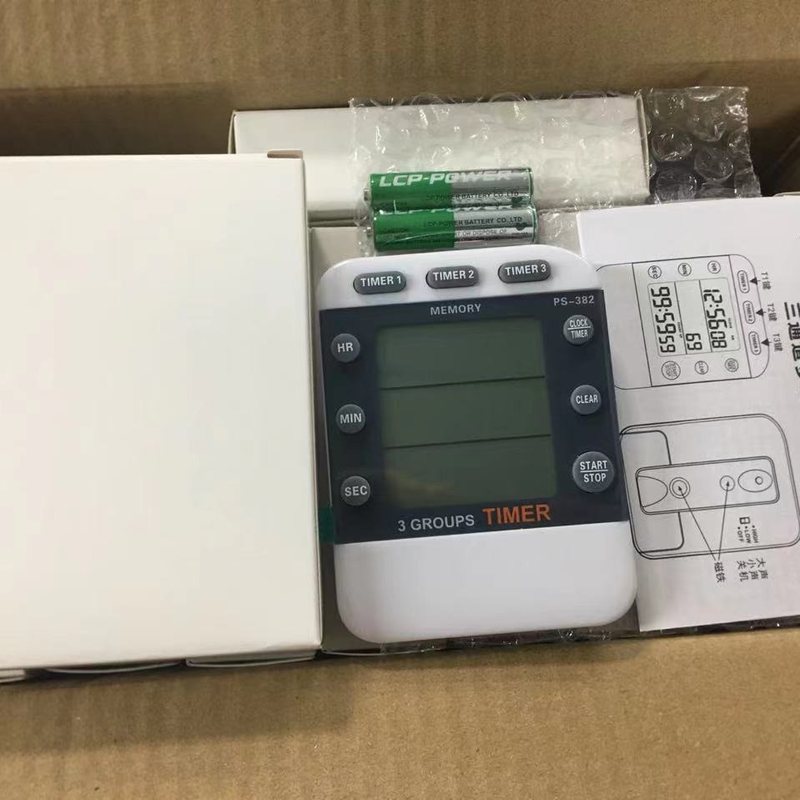 供应PS-382三通道使用7厂家电池电子-提醒器计时器定时器号