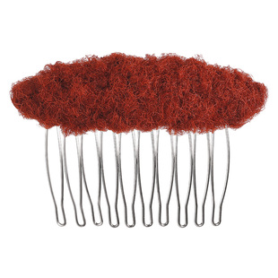 毛绒红色倒插梳女蓬松公主头发梳高颅顶神器发夹边夹侧边刘海碎发