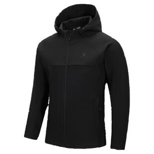 KELME卡尔美软壳衣男外套春防泼水防风户外连帽加绒运动夹克冲锋