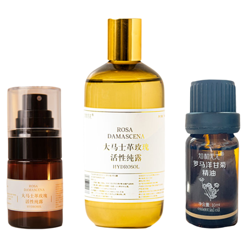 知和无尤玫瑰纯露洋甘菊精油组合