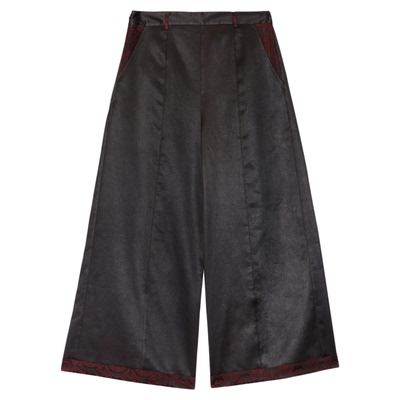 萧娘【清馨】新中式裤子休闲丝绵中国风直筒女裤1560