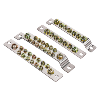 接地铜排零地排带绝缘子3/5/7/10孔2*15零线地线接线端子排配电箱