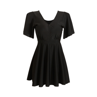 大码泳衣胖mm遮肉300斤遮肚泡温泉保守连体泳衣女高级感2025新款