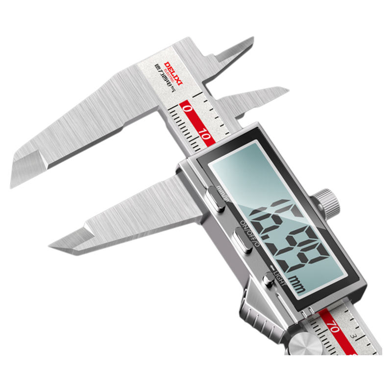 德力西电气游标卡尺高精度数显工业级电子小型文玩高深度油标卡尺