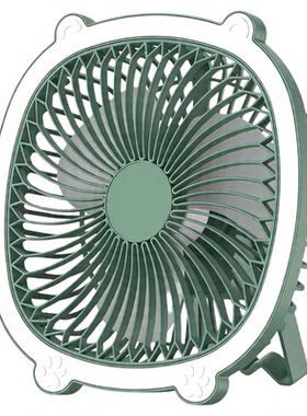 卡片风扇超薄学生桌面小风扇家用静音大风力办公室便携式充电台