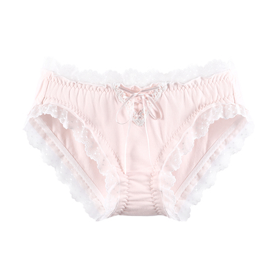 日系性感蕾丝纯棉抗菌少女内裤