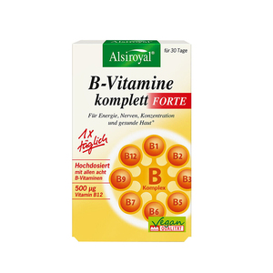 德国Alsiroyal艾斯罗拉B族维生素多种营养维生素B叶酸b7b1b6b12