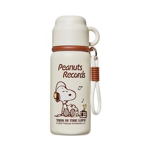 史努比儿童保温杯316食品级新款水壶男女孩学生上学专用带盖杯子