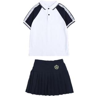 夏季班服小学生校服夏装套装儿童短袖一年级女童运动服幼儿园园服