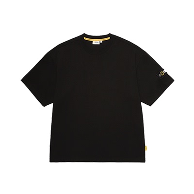 国家地理男女同款通勤休闲LOGO宽松版型短袖T恤户外流行袖标上衣