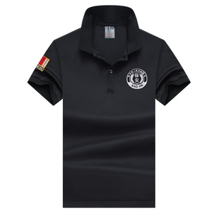 黑色保安服夏季短袖速干冰丝POLO衫特勤执勤服物业门卫工作服定制