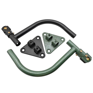 工业风扇配件三角板牛角扇铸铁弯管直杆立杆弯杆挂壁扇底座支架板