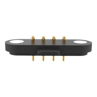 磁吸弹簧顶针连接器2P4P间距2.5mm1A镀金黄铜电子智能穿戴pogopin