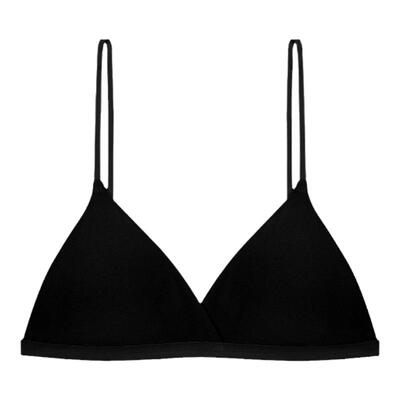 细肩带三角杯文胸，小性感很清凉