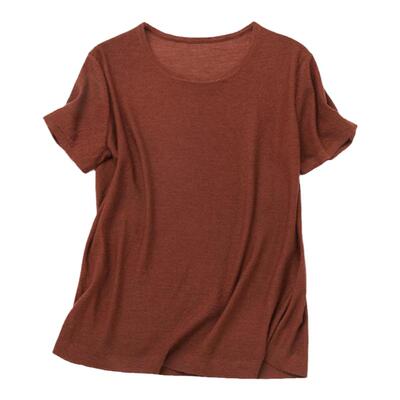 基础款精纺山羊绒半袖