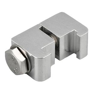 iso真空铝合金c型卡钳双边勾扣螺栓头单m8内焊法兰盲板10箍12