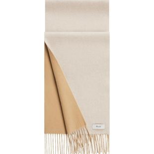 【爆款推荐】鄂尔多斯1980 纯羊绒双层围巾冬厚款水纹围脖