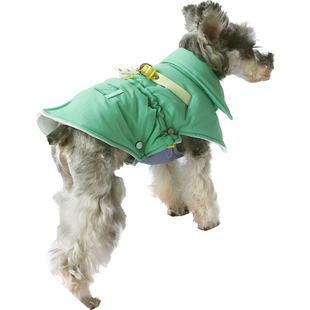 大子原创宠物狗冬季时尚可调节可外出牵引分体式拼色保暖棉衣背心