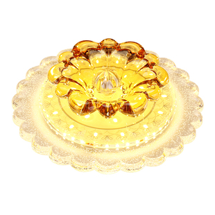 现代简约水晶走廊灯过道灯入户玄关灯造型灯嵌入式阳台灯明装射灯