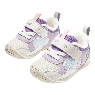 基诺浦机能鞋2025冬新款2级保暖童鞋加绒学步婴儿鞋宝宝鞋GB2499