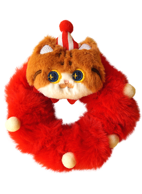 MEWJI礼物发饰毛绒发圈可爱猫咪