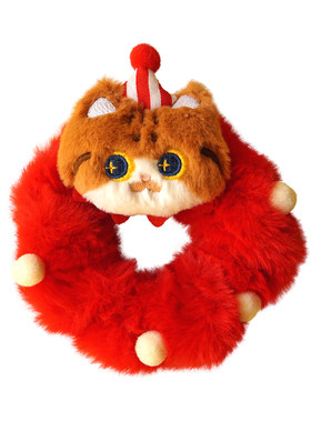 MEWJI礼物发饰毛绒发圈可爱猫咪
