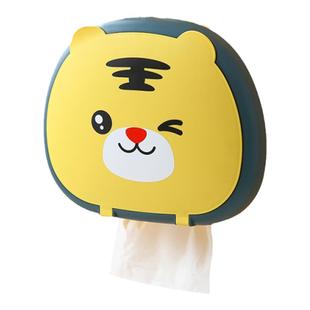 卡通卫生间纸巾盒免打孔壁挂厕所抽纸盒卷纸架浴室面巾洗脸巾收纳