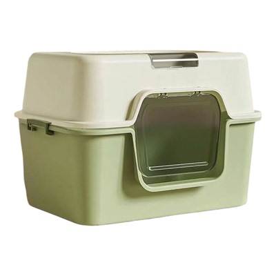 超大空间全封闭除臭防带砂猫砂盆