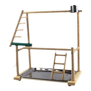 鹦鹉站架游乐场架子树枝花椒木落地桌面训练互动秋千玩具玄凤专用