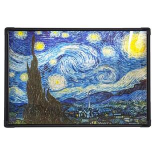 梵高的星空画拼图玩具高级感成人版治愈系1000片星月夜带相框礼物
