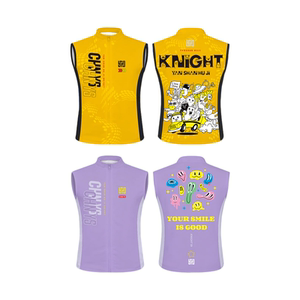 儿童加绒运动马甲舒适保暖透气体能自行车平衡车抓绒骑行服轮滑服