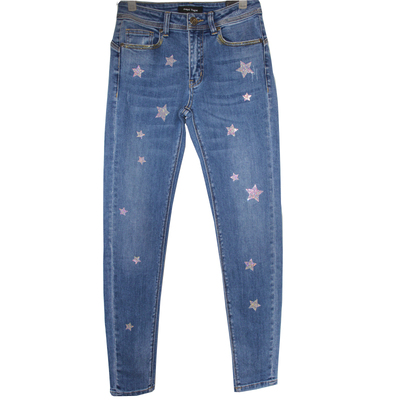 蜜桃臀星星钻牛仔裤女