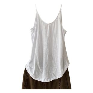 竹节棉吊带背心女内搭2026夏新款百搭修身宽松短款打底衫无袖上衣