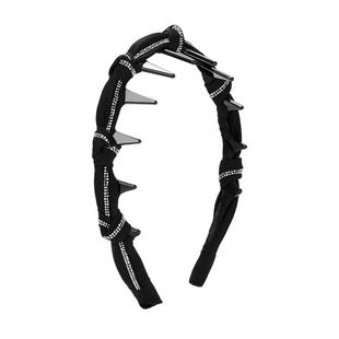 高级感闪钻带齿发箍女2025新款高颅顶洗脸头箍日常外戴压发卡头饰