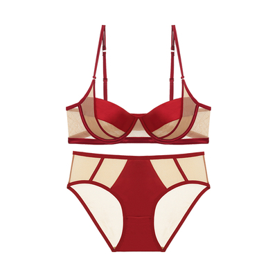 薄款舒适性感透气文胸套装