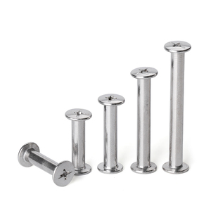 304不锈钢平头子母钉账本铆钉对锁螺丝菜谱螺母对接螺丝M3M4M5M6