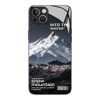 雪山手机壳高级感男女款