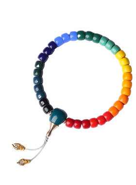 普陀山雪巴琉璃藏式手串礼物